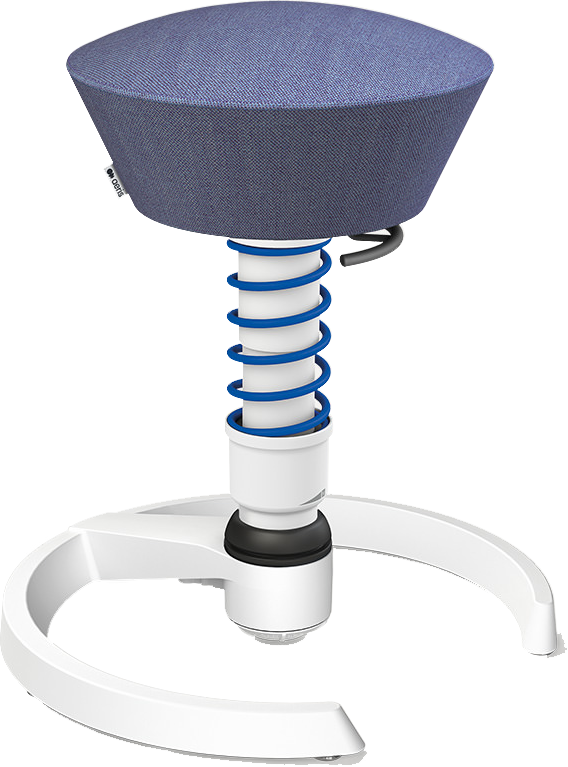 Swopper® Active Stool with Blue Wool Seat
